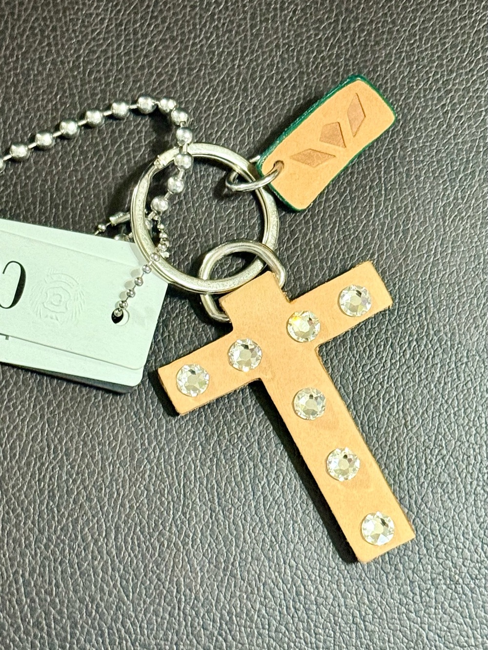 Consuela Iced Letter “T” Keychain/Bag Charm - Picture 3 of 5